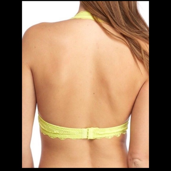 1 Left FREEPeople Galloon Lime Halter Bralette NWT - Picture 3 of 4